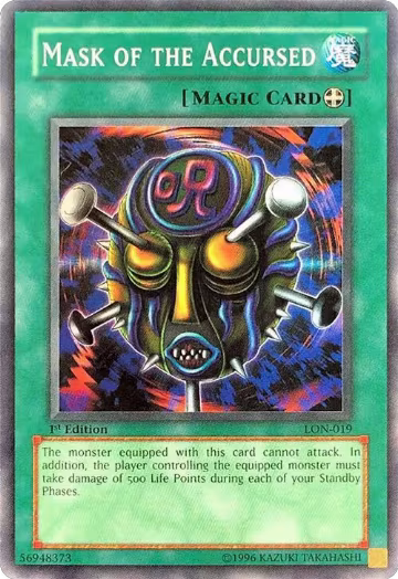 Mask of the Accursed (LON-019), Labyrinth of Nightmare — Yu-Gi-Oh! card price