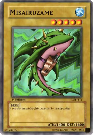 Misairuzame (LOB-111), The Legend of Blue Eyes White Dragon — Yu-Gi-Oh! card price