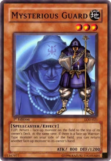 Mysterious Guard (LOD-021), Legacy of Darkness — Yu-Gi-Oh! card price