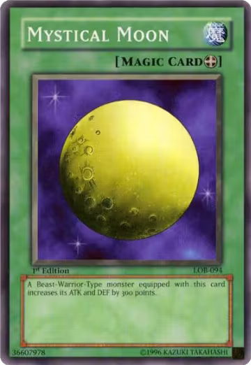 Mystical Moon (LOB-094), The Legend of Blue Eyes White Dragon — Yu-Gi-Oh! card price