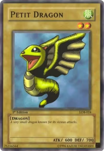 Petit Dragon (LOB-024), The Legend of Blue Eyes White Dragon — Yu-Gi-Oh! card price