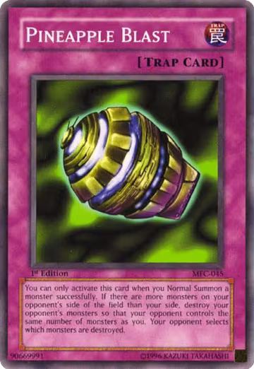 Pineapple Blast (MFC-045), Magician's Force — Yu-Gi-Oh! card price