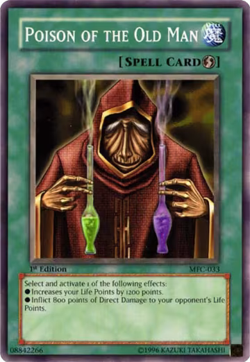 Poison of the Old Man (MFC-033), Magician's Force — Yu-Gi-Oh! card price