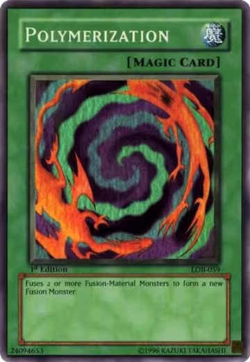 Polymerization (LOB-059), The Legend of Blue Eyes White Dragon — Yu-Gi-Oh! card price