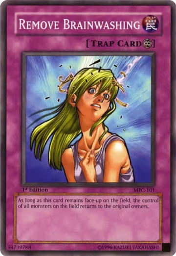 Remove Brainwashing (MFC-101), Magician's Force — Yu-Gi-Oh! card price