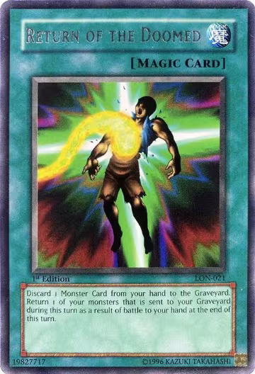 Return of the Doomed (LON-021), Labyrinth of Nightmare — Yu-Gi-Oh! card price