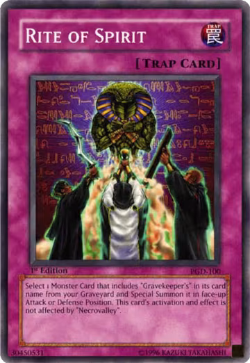 Rite of Spirit (PGD-100), Pharaonic Guardian — Yu-Gi-Oh! card price