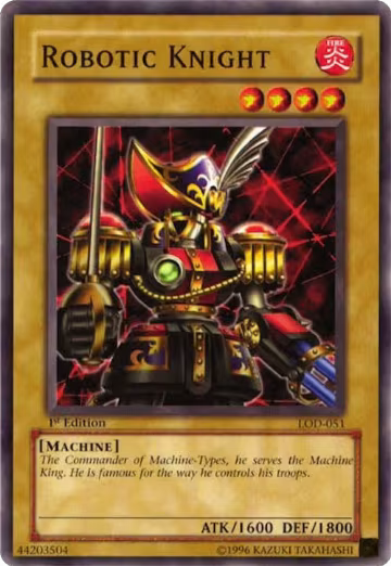 Robotic Knight (LOD-051), Legacy of Darkness — Yu-Gi-Oh! card price