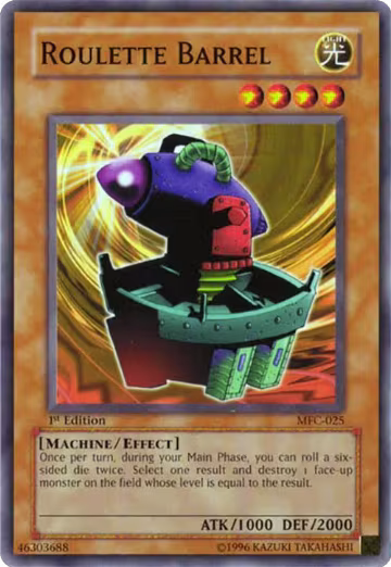 Roulette Barrel (MFC-025), Magician's Force — Yu-Gi-Oh! card price