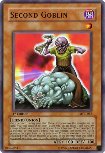 Second Goblin (MFC-013), Magician's Force — Yu-Gi-Oh! card price