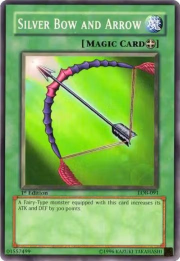 Silver Bow and Arrow (LOB-091), The Legend of Blue Eyes White Dragon — Yu-Gi-Oh! card price