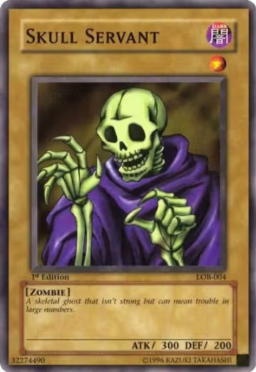 Skull Servant (LOB-004), The Legend of Blue Eyes White Dragon — Yu-Gi-Oh! card price