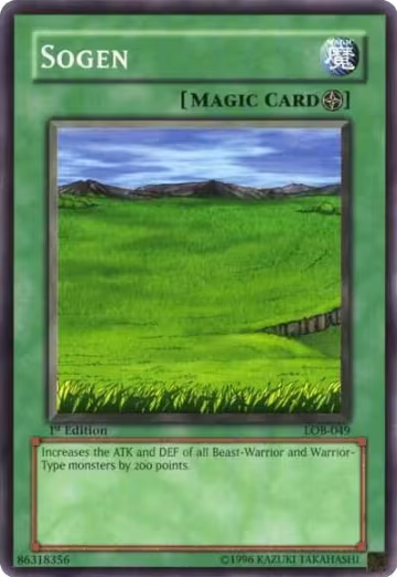 Sogen (LOB-049), The Legend of Blue Eyes White Dragon — Yu-Gi-Oh! card price