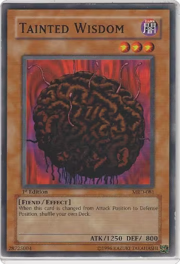 Tainted Wisdom (MRD-081), Metal Raiders — Yu-Gi-Oh! card price