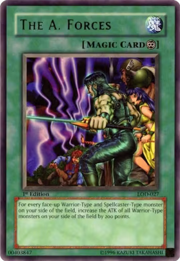 The A. Forces (LOD-027), Legacy of Darkness — Yu-Gi-Oh! card price