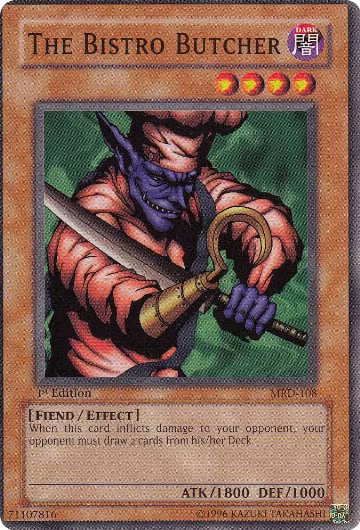 The Bistro Butcher (MRD-108), Metal Raiders — Yu-Gi-Oh! card price