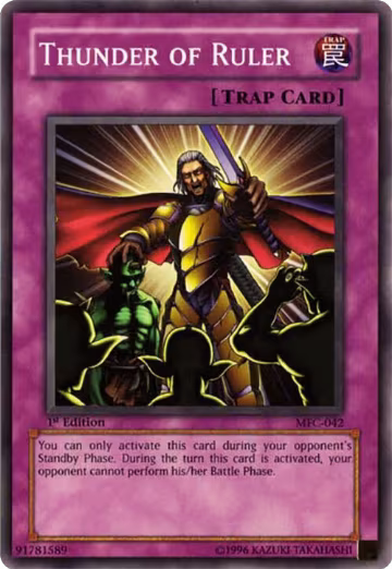Thunder of Ruler (MFC-042), Magician's Force — Yu-Gi-Oh! card price