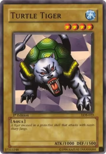 Turtle Tiger (LOB-023), The Legend of Blue Eyes White Dragon — Yu-Gi-Oh! card price