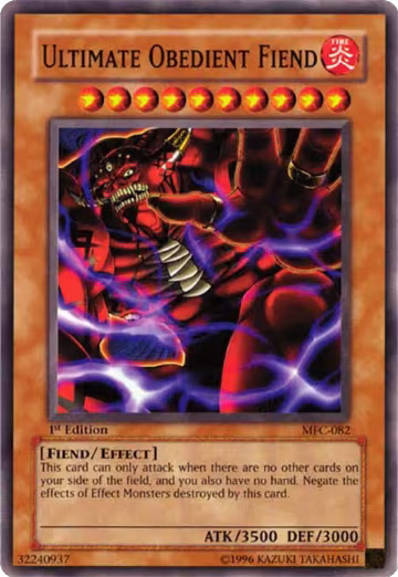 Ultimate Obedient Fiend (MFC-082), Magician's Force — Yu-Gi-Oh! card price