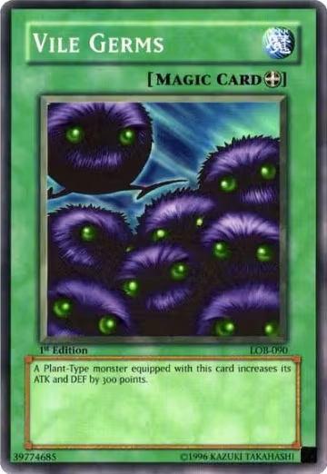 Vile Germs (LOB-090), The Legend of Blue Eyes White Dragon — Yu-Gi-Oh! card price