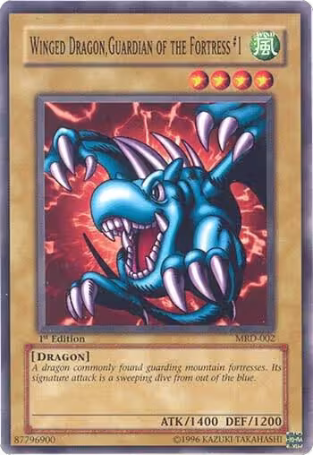 Winged Dragon, Guardian of the Fortress #1 (MRD-002), Metal Raiders — Yu-Gi-Oh! card price