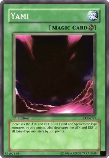 Yami (LOB-051), The Legend of Blue Eyes White Dragon — Yu-Gi-Oh! card price