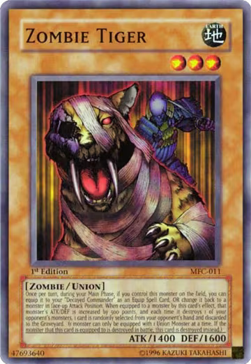 Zombie Tiger (MFC-011), Magician's Force — Yu-Gi-Oh! card price