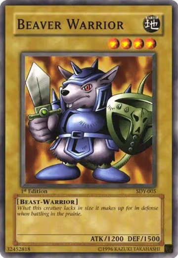 Beaver Warrior (SDY-005), Starter Deck: Yugi — Yu-Gi-Oh! card price