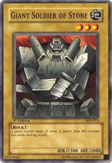 Giant Soldier of Stone (SDY-013), Starter Deck: Yugi — Yu-Gi-Oh! card price