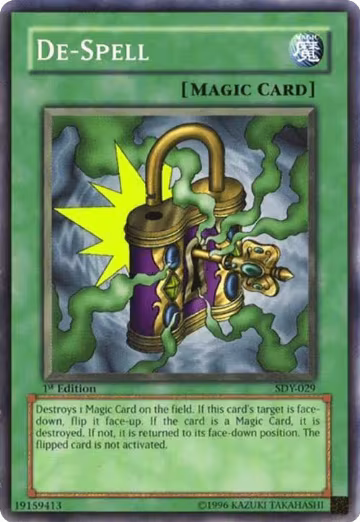 De-Spell (SDY-029), Starter Deck: Yugi — Yu-Gi-Oh! card price