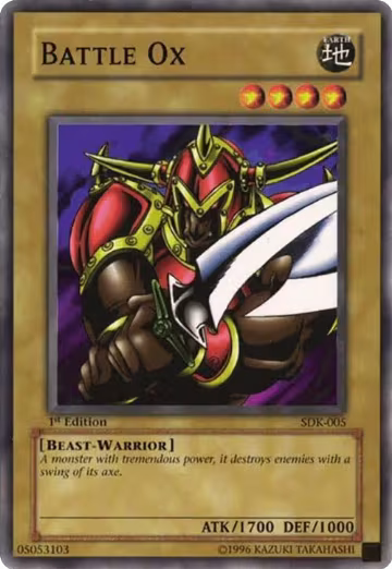 Battle Ox (SDK-005), Starter Deck: Kaiba — Yu-Gi-Oh! card price