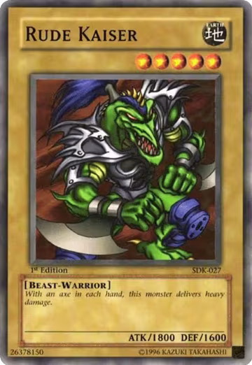 Rude Kaiser (SDK-027), Starter Deck: Kaiba — Yu-Gi-Oh! card price