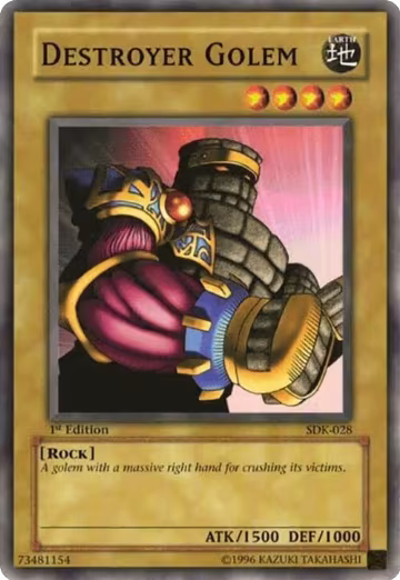 Destroyer Golem (SDK-028), Starter Deck: Kaiba — Yu-Gi-Oh! card price