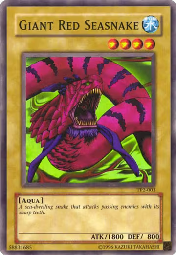 Giant Red Seasnake (TP2-003), Tournament Pack 2 — Yu-Gi-Oh! card price
