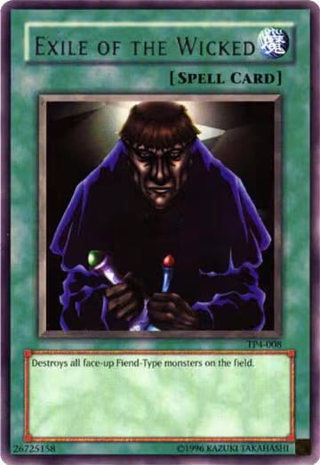 Exile of the Wicked (TP4-008), Tournament Pack 4 — Yu-Gi-Oh! card price