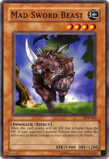 Mad Sword Beast (TP4-020), Tournament Pack 4 — Yu-Gi-Oh! card price