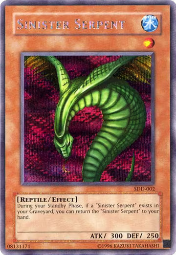 Sinister Serpent (SDD-002), Stairway to the Destined Duel — Yu-Gi-Oh! card price