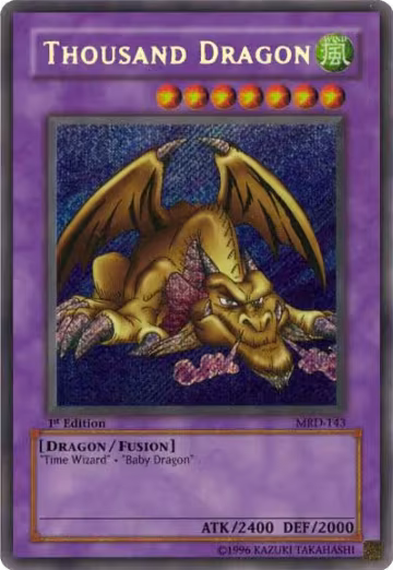 Thousand Dragon (MRD-143), Metal Raiders — Yu-Gi-Oh! card price