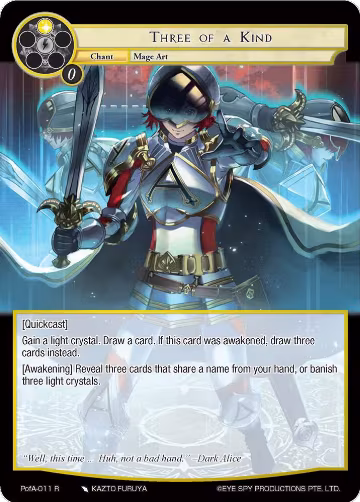 Three of a Kind (PofA-011), Alice Origin IV: Prologue of Attoractia — Force of Will card price