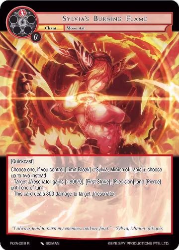 Sylvia's Burning Flame (PofA-028), Alice Origin IV: Prologue of Attoractia — Force of Will card price