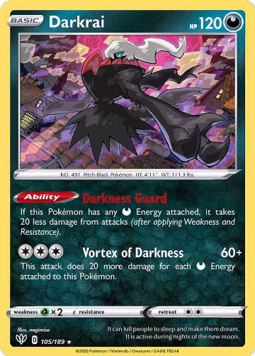 Darkrai - 105/189 (105/189), Deck Exclusives — Pokémon card price