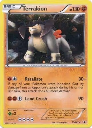 Terrakion - 73/101 (Cosmos Holo) (073/101), Blister Exclusives — Pokémon card price