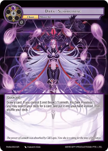 Dark Summoning (PofA-053), Alice Origin IV: Prologue of Attoractia — Force of Will card price