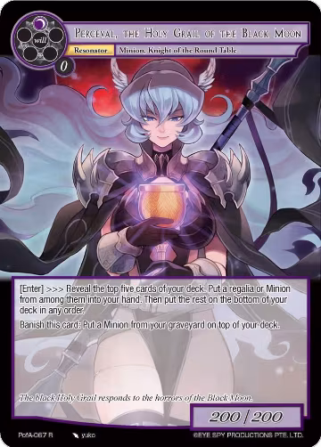 Perceval, the Holy Grail of the Black Moon (PofA-067), Alice Origin IV: Prologue of Attoractia — Force of Will card price