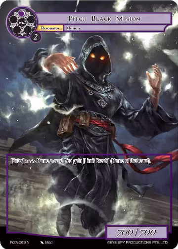 Pitch Black Minion (Full Art) (PofA-069), Alice Origin IV: Prologue of Attoractia — Force of Will card price