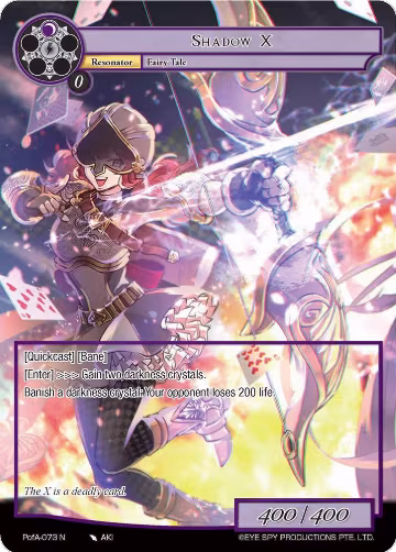 Shadow X (Full Art) (PofA-073), Alice Origin IV: Prologue of Attoractia — Force of Will card price