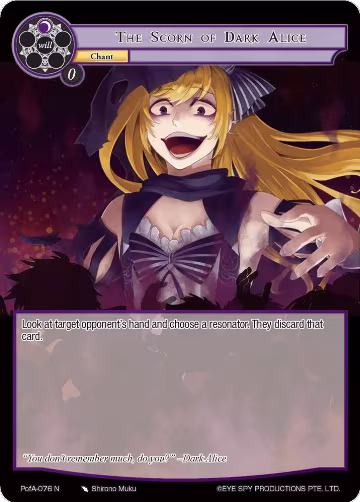 The Scorn of Dark Alice (PofA-076), Alice Origin IV: Prologue of Attoractia — Force of Will card price