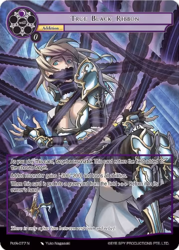 True Black Ribbon (Full Art) (PofA-077), Alice Origin IV: Prologue of Attoractia — Force of Will card price