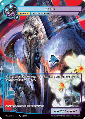 Hades (Full Art) (PofA-093), Alice Origin IV: Prologue of Attoractia — Force of Will card price