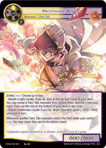Nightmare Knight (PofA-102), Alice Origin IV: Prologue of Attoractia — Force of Will card price